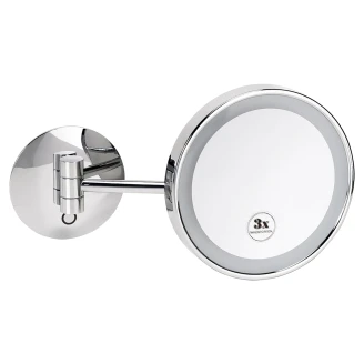 Sminkspegel med LED-belysning <strong>Elega</strong>  Krom Blank 20 cm