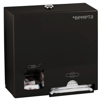 Mensskyddsdispenser Svart Matt 23 cm