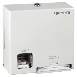 Mensskyddsdispenser Vit Matt 23 cm