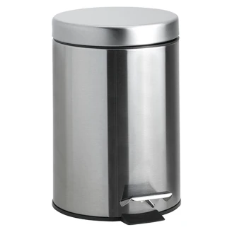 Avfallskorg Krom Matt 12 L
