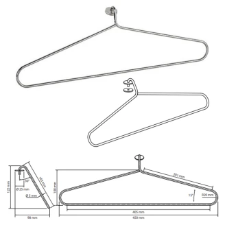 Håndkleholder for El Håndklestork <strong>Svalin</strong>  Krom Blank