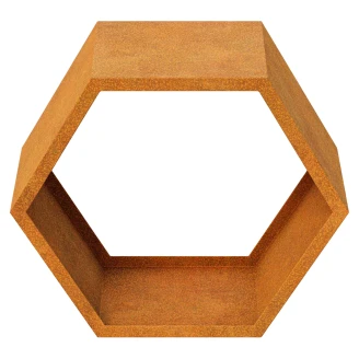 Cortena Vedställ <strong>Lena SKL</strong>  Cortenstål Hexagon 80 cm