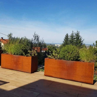 Cortena Odlingslåda <strong>Largo</strong>  Cortenstål 180x60x60 cm