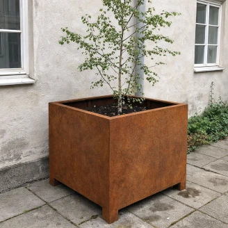 Cortena Kruka <strong>Pata</strong>  Cortenstål 120x120x80 cm