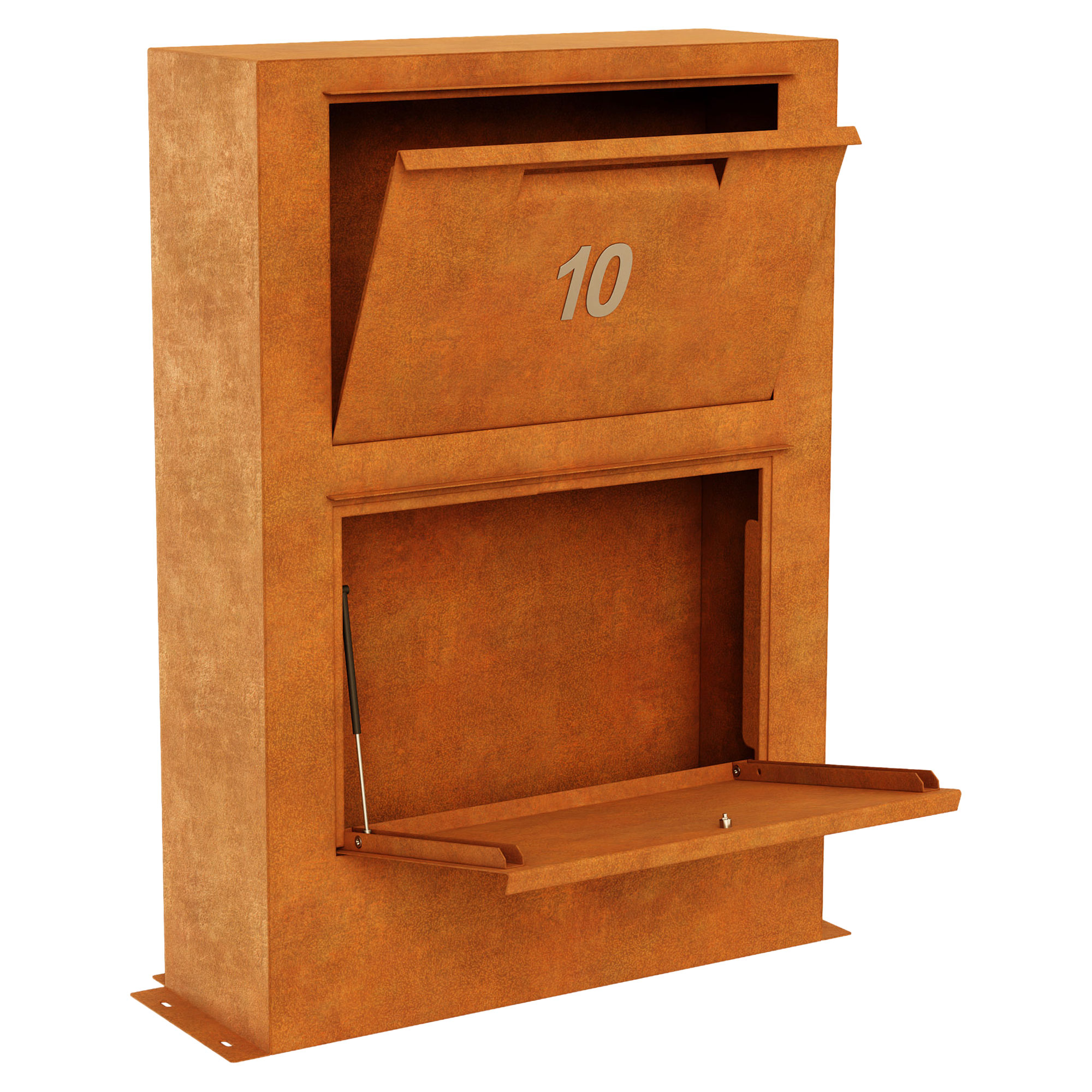 Cortena Postkasse Buzon Cortenstål 87x30x125 cm