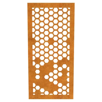 Cortena Dekorativ Väggpanel <strong>Decora</strong>  Honeycomb Cortenstål 91x191 cm
