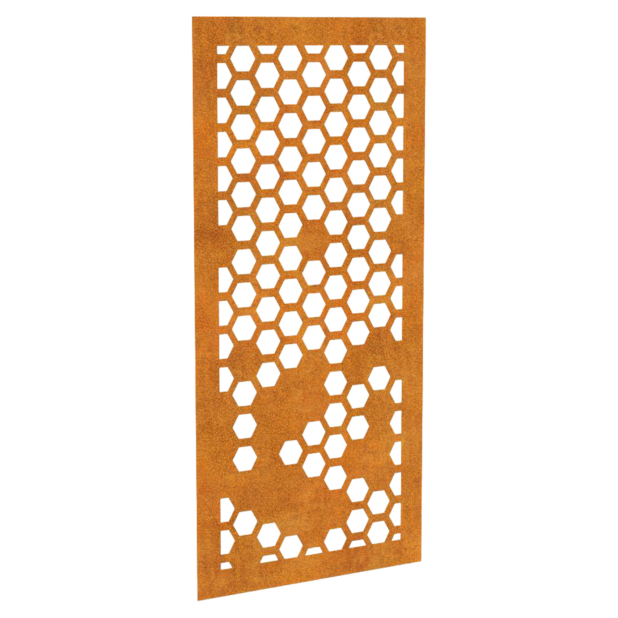 Cortena Dekorativ Veggpanel Decora Honeycomb Cortenstål 91x191 cm