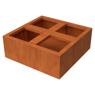 Odlingslåda <strong>Terron</strong>  Cortenstål 80x80x30 cm