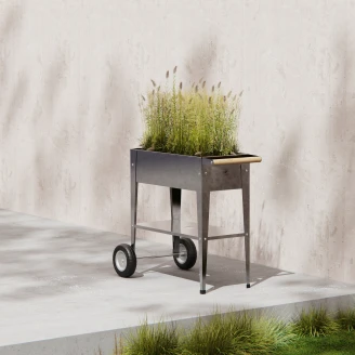 Herstera Plantebord med Hjul <strong>Olivares</strong>  Valnøtt 75x35x80 cm