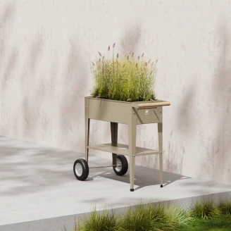 Herstera Plantebord med Hjul <strong>Olivares</strong>  Valnøtt 75x35x80 cm