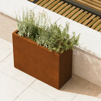 Herstera Utekruka <strong>Verde Vivo</strong>  med Justerbar Volymfunktion Cortenstål 100x40x80 cm