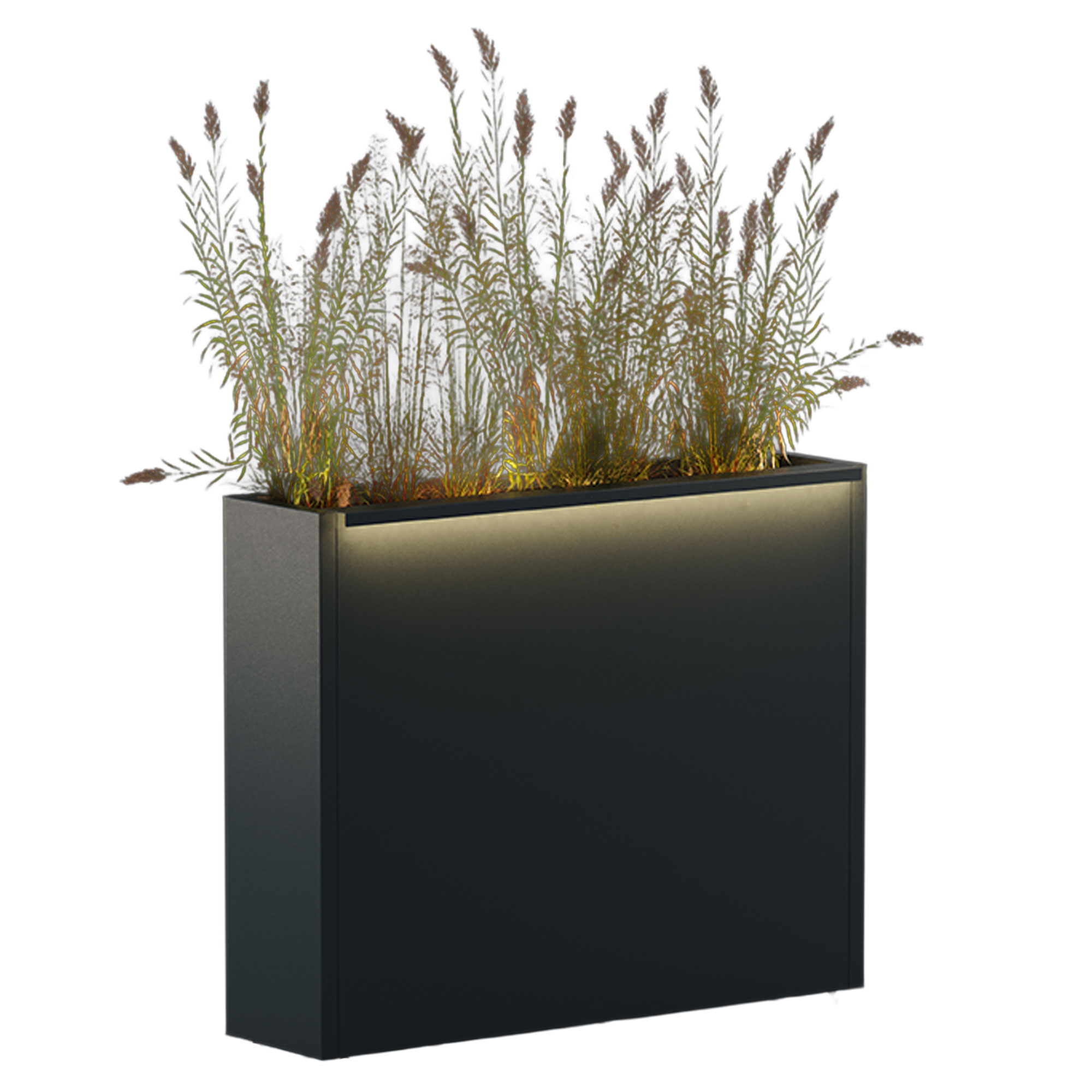 Herstera Utekruka med LED-belysning El Prado Antracit 100x25x80 cm