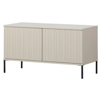 Woood TV-Bänk <strong>Gravure</strong>  Sand Damm, Svart 100 cm