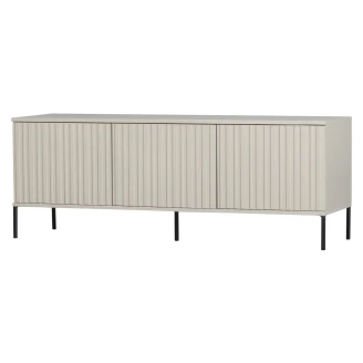 Woood TV-Bänk <strong>Gravure</strong>  Sand Damm, Svart 150 cm