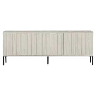 Woood TV-Bänk <strong>Gravure</strong>  Sand Damm, Svart 150 cm