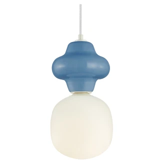 Hängande Lampa Uno <strong>Norin</strong>  Blå Matt Ø 18 cm