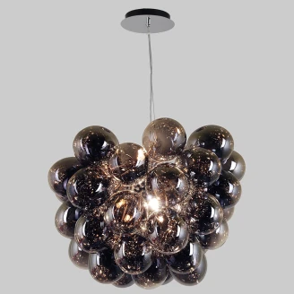 Hängande Lampa <strong>Buds</strong>  Rökt Blank
