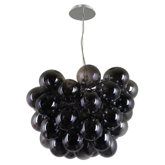 Hängande Lampa <strong>Buds</strong>  Rökt Blank