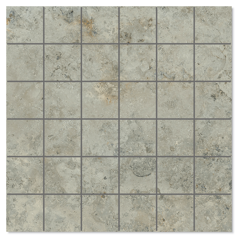 Mosaikk Gulvflis Kalksten Fjäll Ljusbrun Matt Struktur 3D 30x30 cm