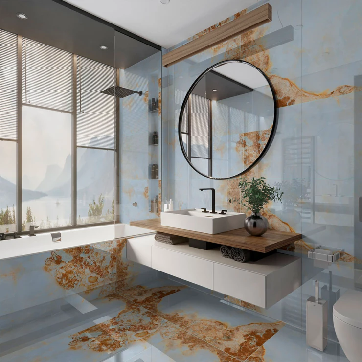 Marmor Gulvflis Japonia Beige Polert 60x120 cm