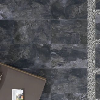 Utomhus Klinker <strong>Isen</strong>  Svart Matt 60x90 cm Tjocklek 20 mm