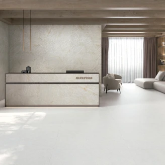 Marmor Klinker <strong>Glace</strong>  Vit Satin 120x280 cm