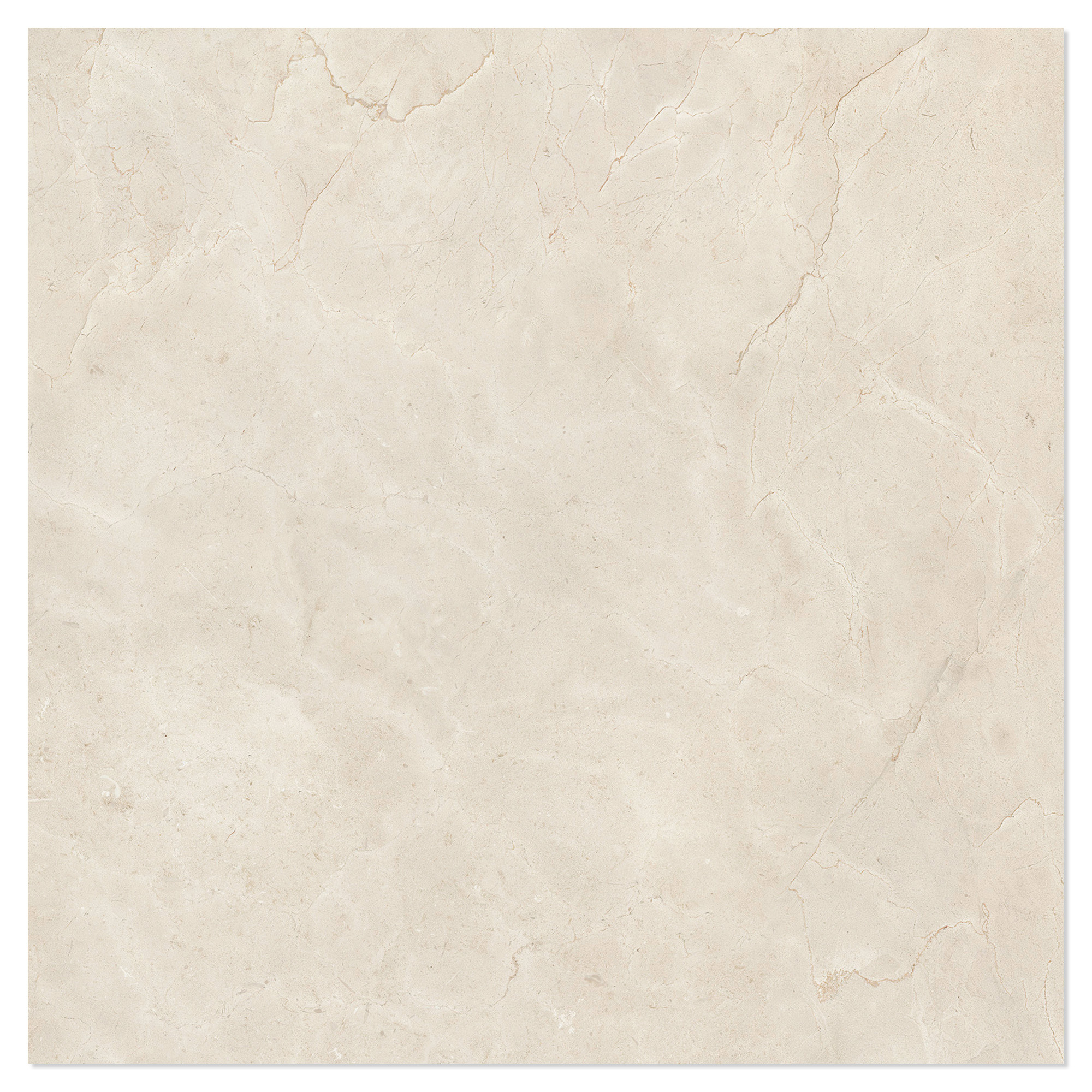 Marmor Gulvflis Ecru Beige Halvpolert 120x120 cm