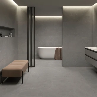 Marmor Klinker <strong>Soapstone Lux</strong>  Grå Matt-Struktur 3D 120x120 cm