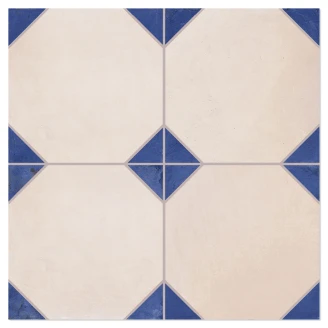 Gulvflis <strong>Edwardian</strong>  Beige-Blå Matt-Blank 33x33 cm