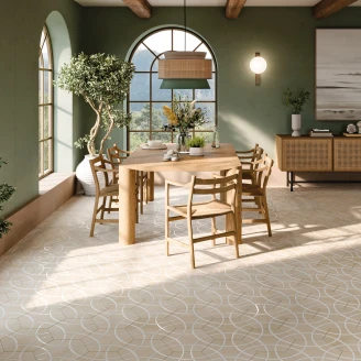 Hexagon Klinker <strong>Winslow</strong>  Sand-Vit Matt-Satin 29x33 cm