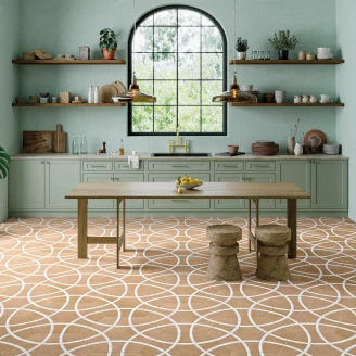 Hexagon Klinker <strong>Winslow</strong>  Terrakotta-Vit Matt-Satin 29x33 cm