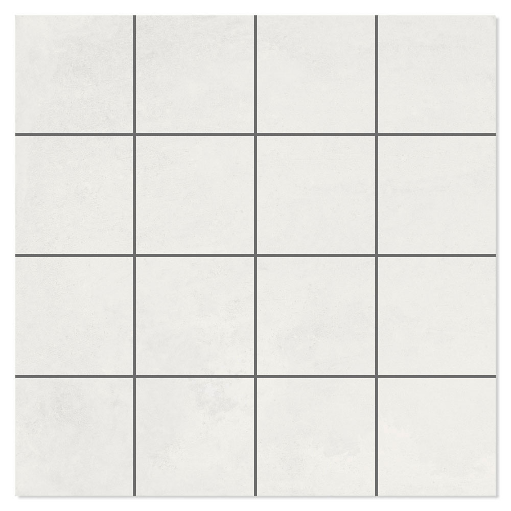 Mosaikk Gulvflis Freestone Hvit Matt 30x30 (7x7) cm