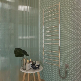 Elektrisk Håndkletørker 214 W <strong>Solera</strong>  Krom Blank