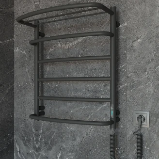 El Handdukstork med Hylla 127 W <strong>Valente</strong>  Svart Matt