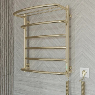 El Handdukstork med Hylla 105 W <strong>Valente</strong>  Guld Blank