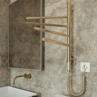 Roterbar El Handdukstork 45 W <strong>Balnea</strong>  Guld Blank