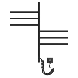 Roterbar Elektrisk Håndkletørker 78 W <strong>Balnea</strong>  Svart Matt