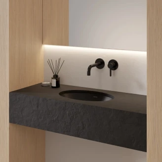 Omnires Tvättställ <strong>Shell M+</strong> Svart Lava Matt 38x25 cm