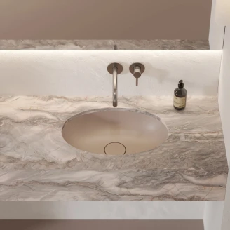 Omnires Tvättställ <strong>Shell M+</strong> Beige Matt 48x31 cm