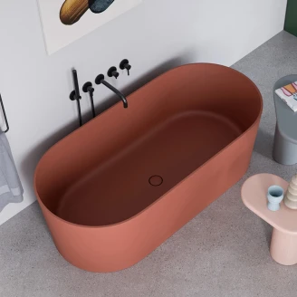 Omnires Badkar <strong>Ovo M+</strong>  Terrakotta Matt 160x75 cm