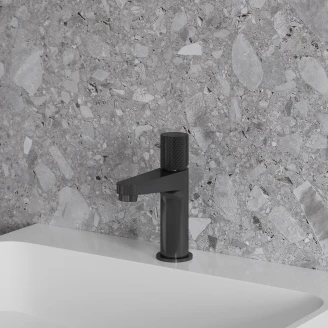 Omnires Tvättställsblandare Contour Antracit Matt