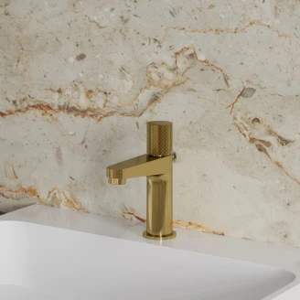 Omnires Tvättställsblandare Contour Guld Matt
