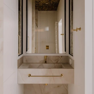 Omnires Handdukshängare <strong>Modern Project</strong> Guld Blank 60 cm