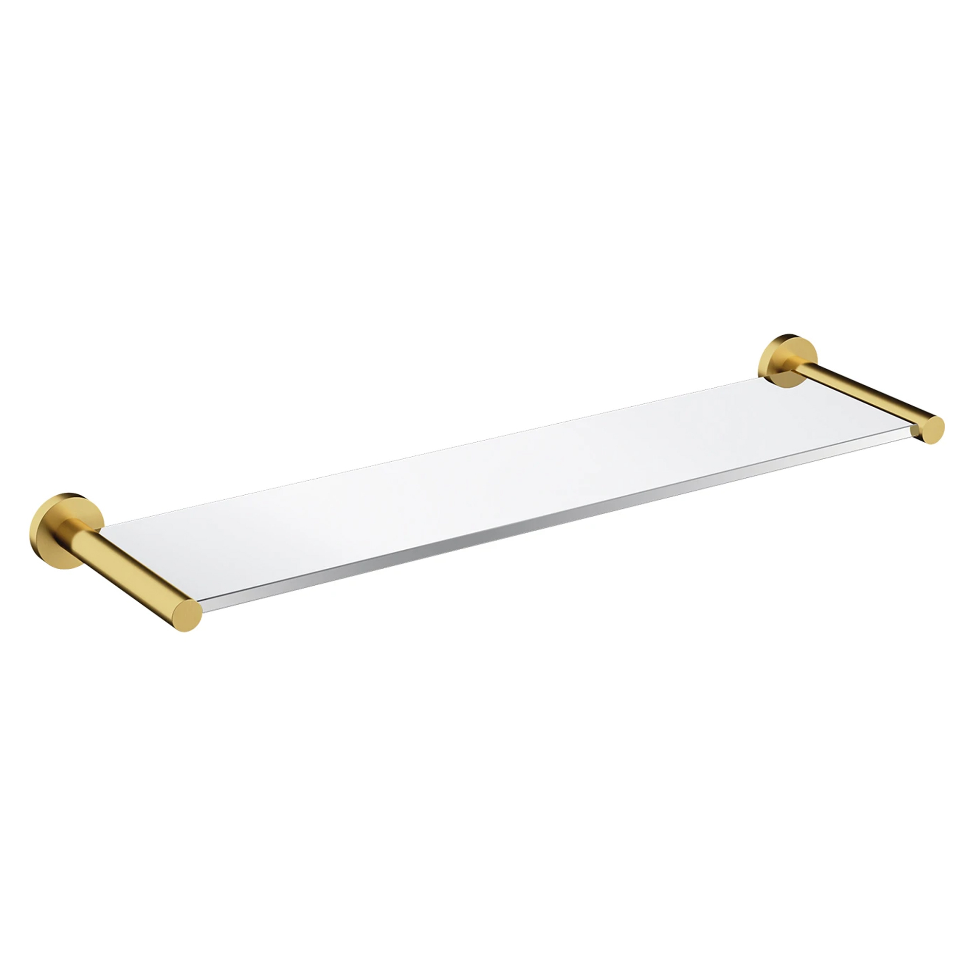 Omnires Glasshylle Modern Project Børstet Messing Matt