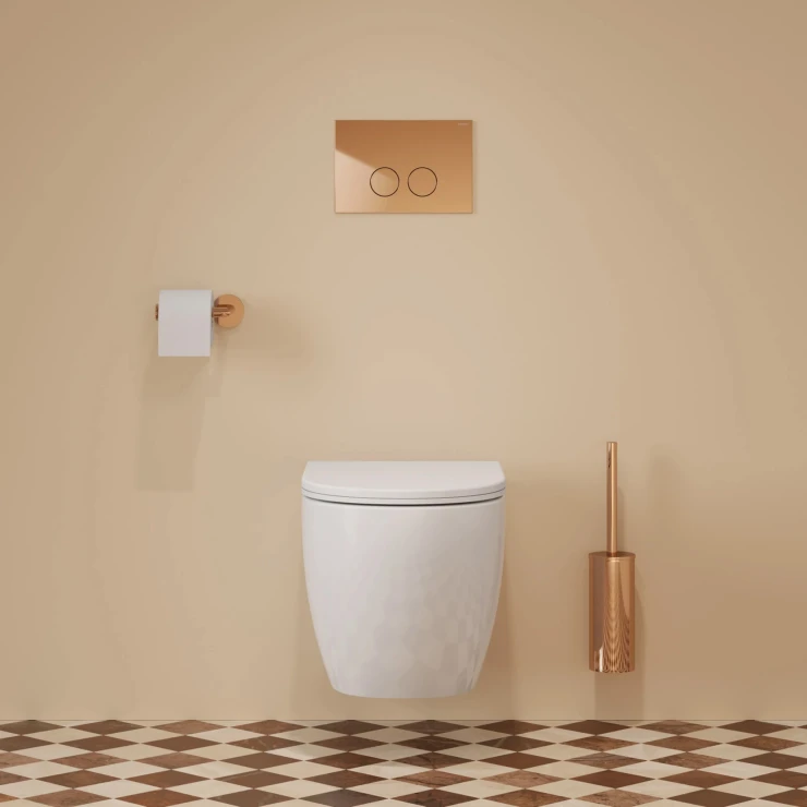 Omnires Toalettbørste Modern Project Kobber Blank