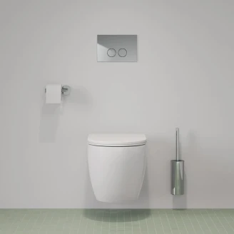 Omnires Väggmonterad Toalettborste <strong>Modern Project</strong>  Krom Blank