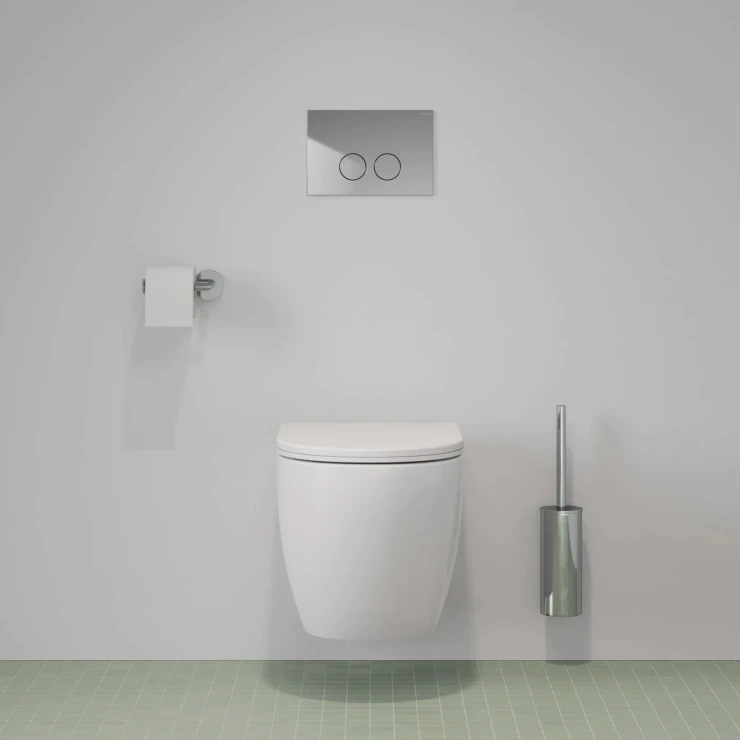 Omnires Toalettbørste Modern Project Krom Blank