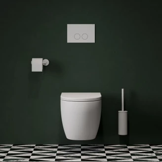 Omnires Väggmonterad Toalettborste <strong>Modern Project</strong>  Vit Matt