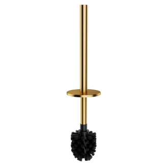 Omnires Toalettpappershållare & Borste med Hylla <strong>Modern Project</strong>  Guld Matt