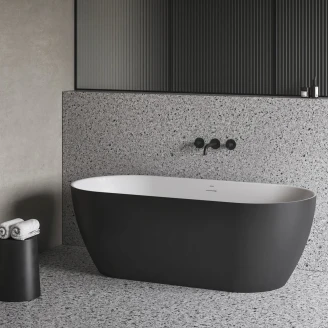 Ravak Badkar Freedom Svart Matt 170x77 cm